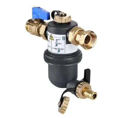 Фильтр-дешламатор VALTEC, с пластиковым корпусом (Dirstop), 3/4" (1/8)