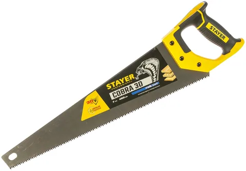 Ножовка STAYER (длина 450 мм), по дереву SUPER Gut , средний зуб АРТИКУЛ 1512-45