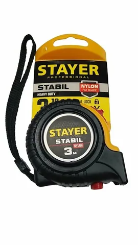 Рулетка STAYER , обрезиненный корпус ,3 м*16 мм