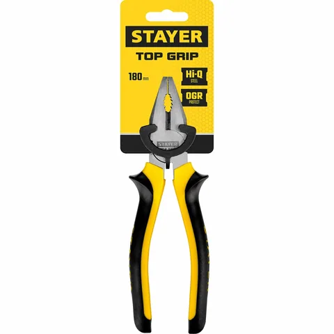 Плоскогубцы STAYER "TopGrip" ,180 мм