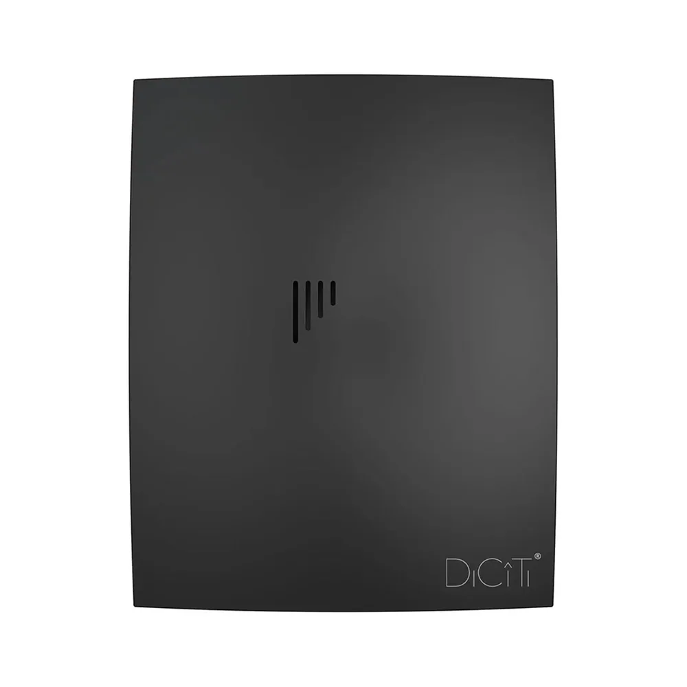 Вентилятор D100 BREEZE 4С с обратным клапаном Matt black DICITI