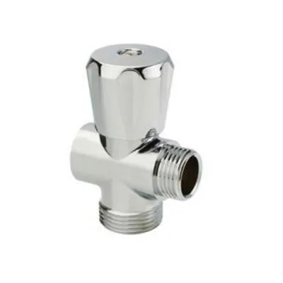 Вентиль тройник для подкл.ст.приборов 1/2"х1/2"х3/4" "AQUALINK"