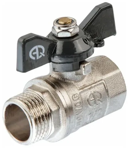 Кран шар. вн-нар 1/2" (с бабочкой) "Aqualink" 1/10/120