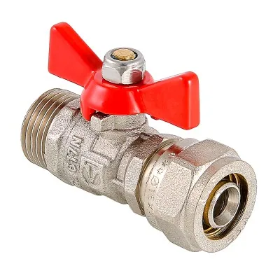 Кран шаровой под обжим с нар. резьб. 16* 1/2" VALTEC (1/16/256)