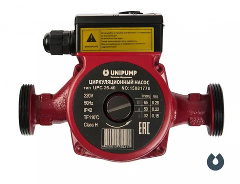 Насос цирк. 25/ 60 – 130 "UNIPUMP" UPС (красный)