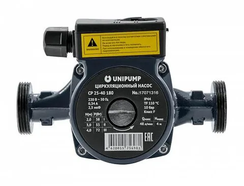 Насос цирк. 25/ 40 – 180 "UNIPUMP" CP (синий)
