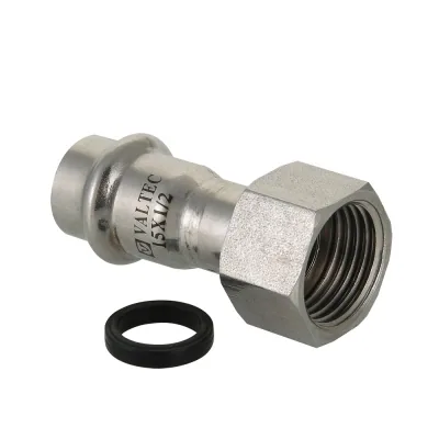 Соединитель с накидной гайкой нерж.сталь 15 х 1/2" (1/5/200)