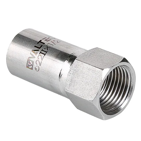 Вставка резьбовая VALTEC, нержавеющая сталь с вн.р. 15х1/2" (1/5/230)