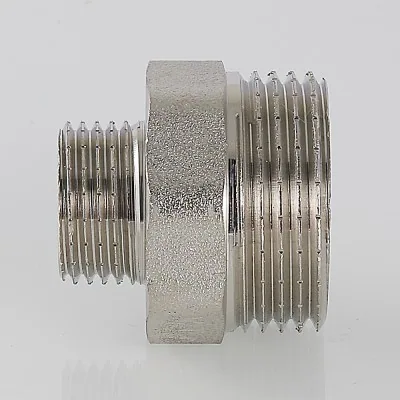 Ниппель-переходник 1/2" х 3/4" "Valtec" (Никель) 1/10/220