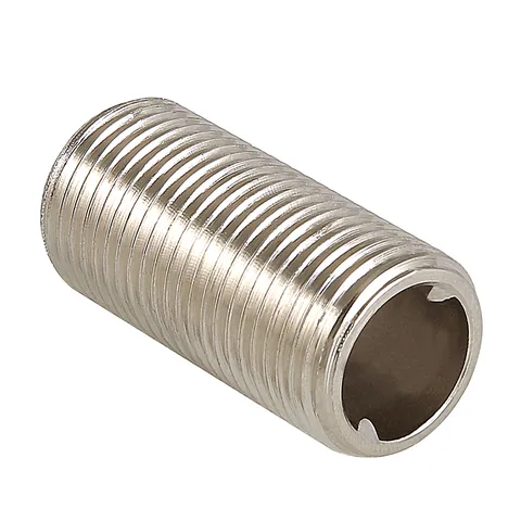 Ниппель под сгонный ключ 3/4" наружный "Valtec" (Никель) 1/10/130