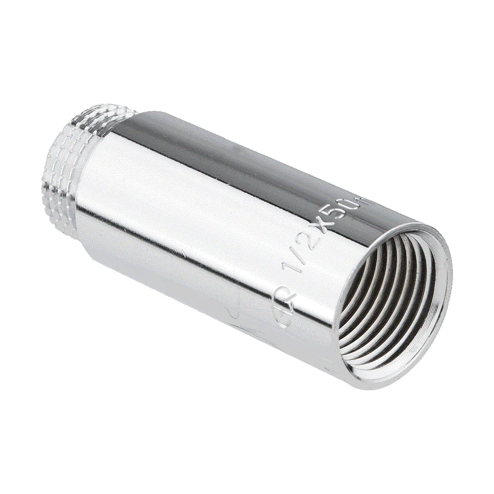 Удлинитель 1/2" вн/нар.х 100 мм (хром) "AQUALINK" 1/10/100