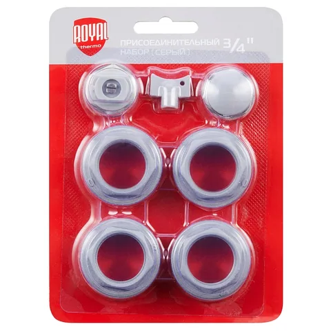 Комплект для радиатора Royal Thermo 3/4" серебристый