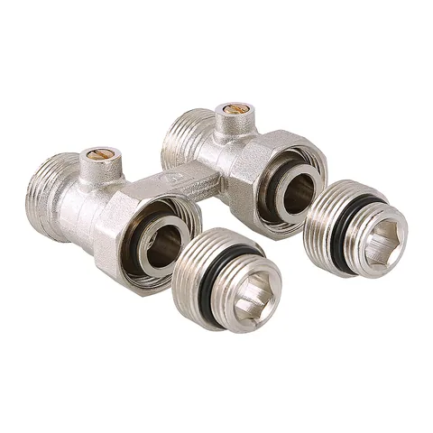 Узел нижнего подключения радиатора 1/2" х 3/4" (комплект) ПРЯМОЙ "VALTEC" 1/9/54