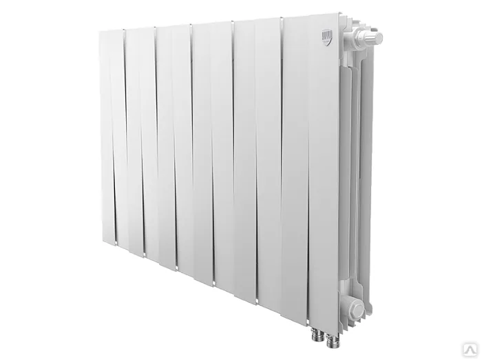 Радиатор биметалл. Royal Thermo PianoForte 500 (цвет Белый) 8 секц.