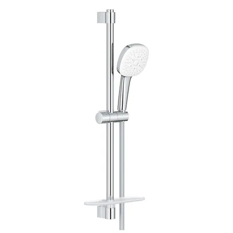 27929003 Душевой гарнитур 600, с полочкой, 3 вида струи, хром Grohe Tempesta Cube 110