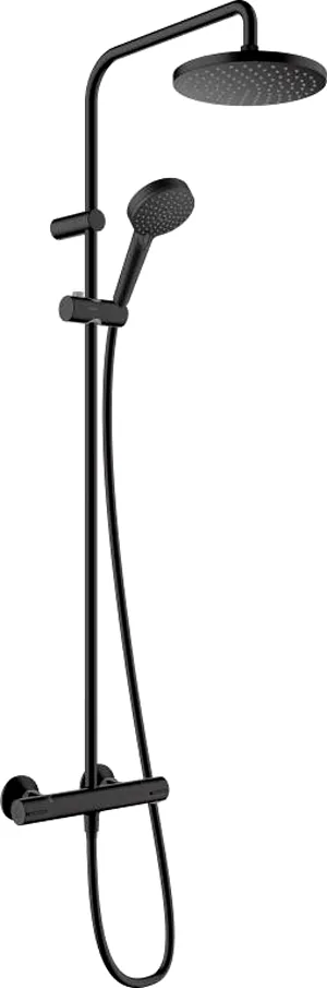 26276670 Душевая система с термостатом для душа, черный Hansgrohe Vernis Blend Showerpipe 200