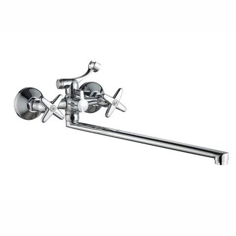 Смеситель для ванны, длинный излив, хром Voda Vasilek VL31