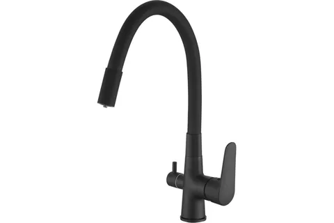 Смеситель для кухни, с подключением к фильтру, черный ESKO Coral CL 03 B Total