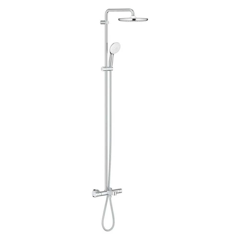 26672001 Душевая система с термостатом для ванны, хром Grohe Tempesta Cosmopolitan 250
