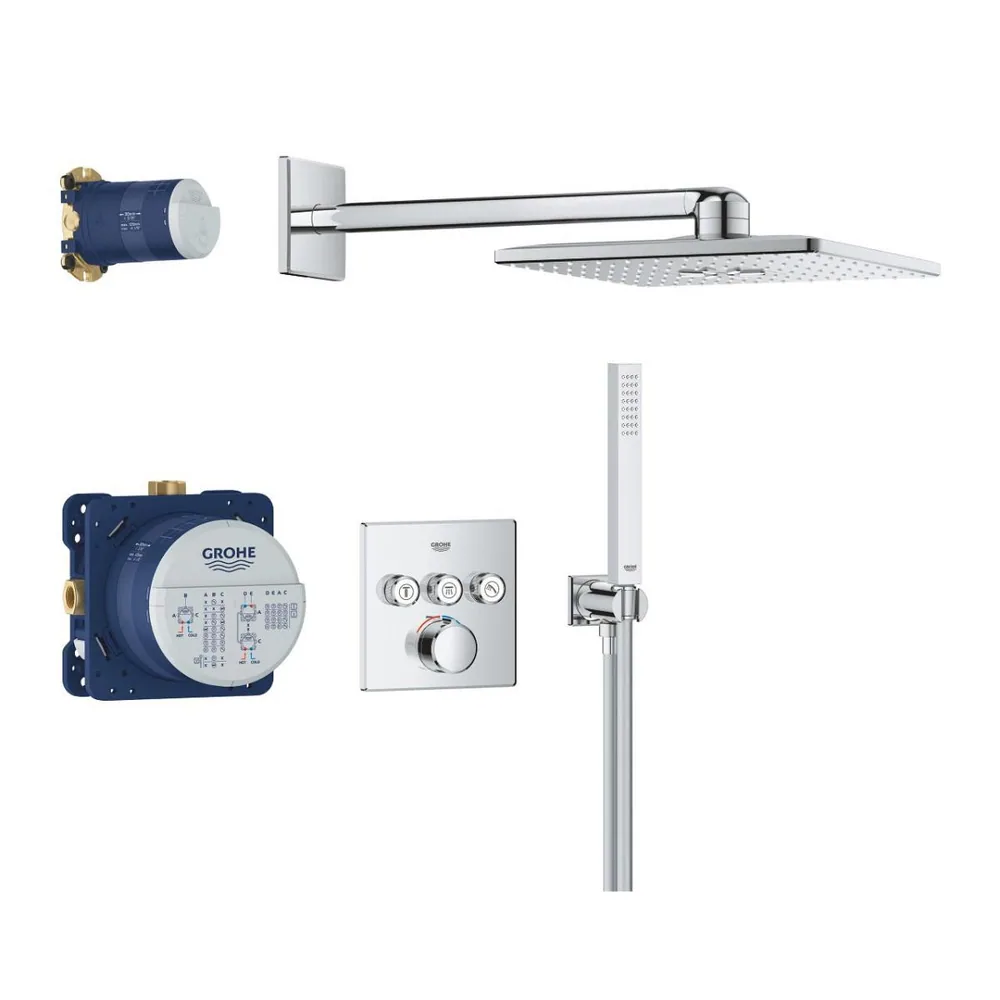 34873000 Душевая система встраиваемая, хром Grohe Rainshower SmartActive 310 Grohtherm SmartControl