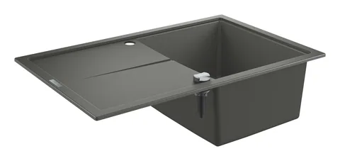 Мойка K400, композитная, с крылом, 780×500, серый гранит GROHE 31639AT0