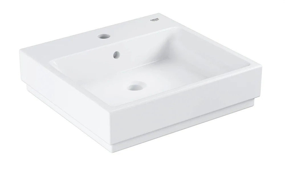 Раковина подвесная 50, с переливом, альпин-белый Grohe Cube Ceramic 3947400H