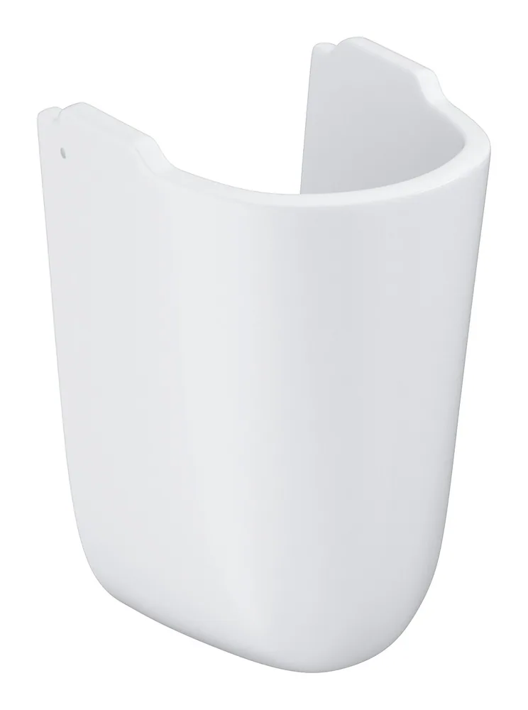 Полупьедестал для раковины, с креплением, альпин-белый, Grohe Bau Ceramic 39426000