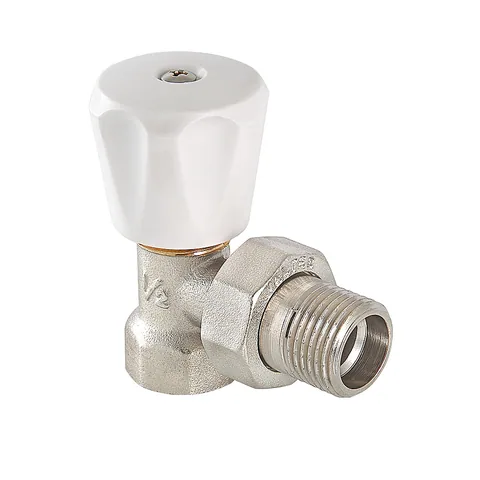 Клапан Valtec руч.для рад.1/2" (компактный) УГЛОВОЙ (1/8/120)
