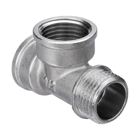 Тройник 1/2" Никель вн-вн-нар "AQUALINK" (Никель) 1/10/120