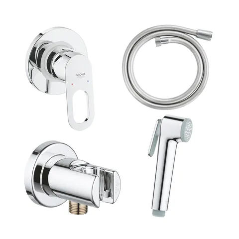 125078 Гигиенический душ со встраиваемым смесителем, хром Grohe BauLoop