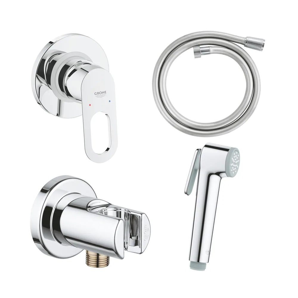 125078 Гигиенический душ со встраиваемым смесителем, хром Grohe BauLoop