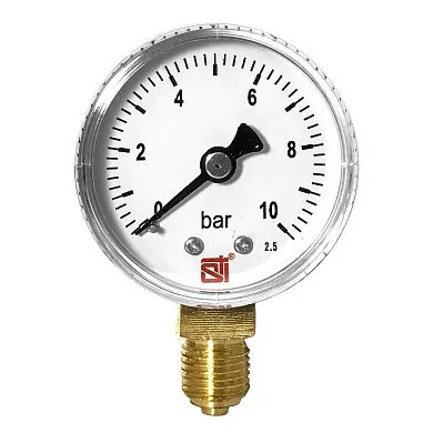 Манометр радиальный (нижнее подкл.) STI D50 10 бар Ду 1/4