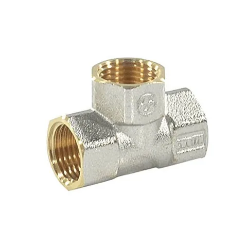 Тройник 3/4"х1/2"х3/4" Никель ВН-ВН- ВН "Aquasfera" (Никель)