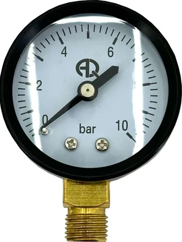 Манометр радиальный 10 бар (нижнее подключение) AQUALINK
