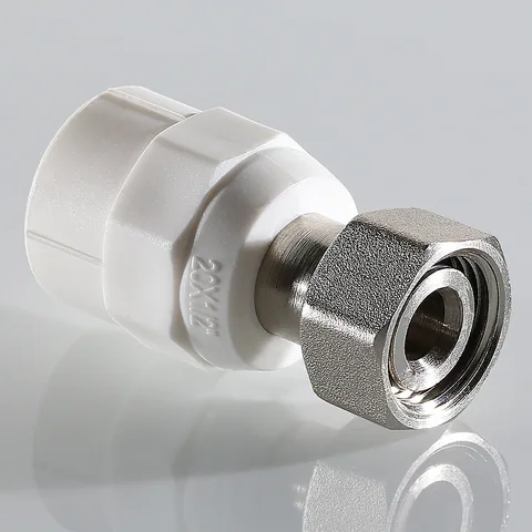 Соединитель PPR VALTEC с накидной гайкой 20 х 1/2 конус (K) VTp.708.K.02004