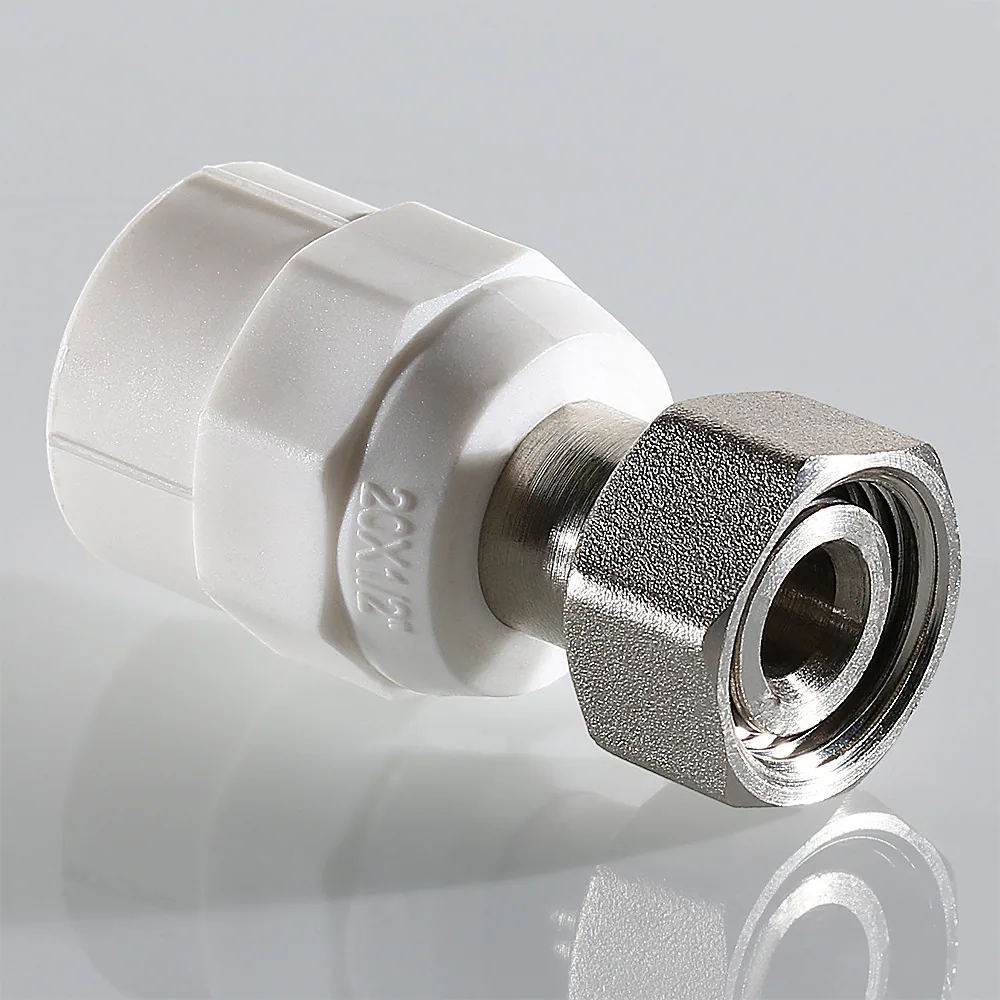 Соединитель PPR VALTEC с накидной гайкой 20 х 1/2 конус (K) VTp.708.K.02004