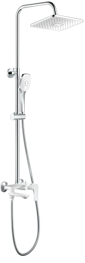 СТОЙКА для душа со смесителем HAIBA HB24505-8 хром-белый