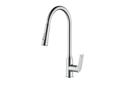 Смеситель для кухни с выдвижной лейкой HAIBA HB73816 хром