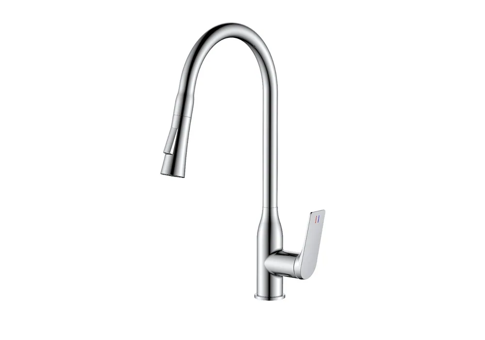 Смеситель для кухни с выдвижной лейкой HAIBA HB73816 хром