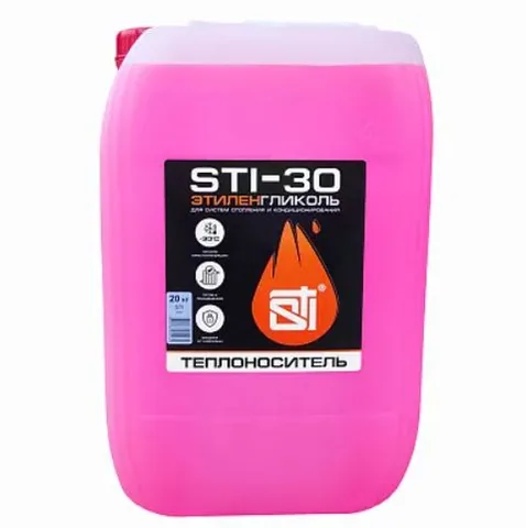 Теплоноситель -30° (на основе этиленгликоль) 20 кг STI ECO