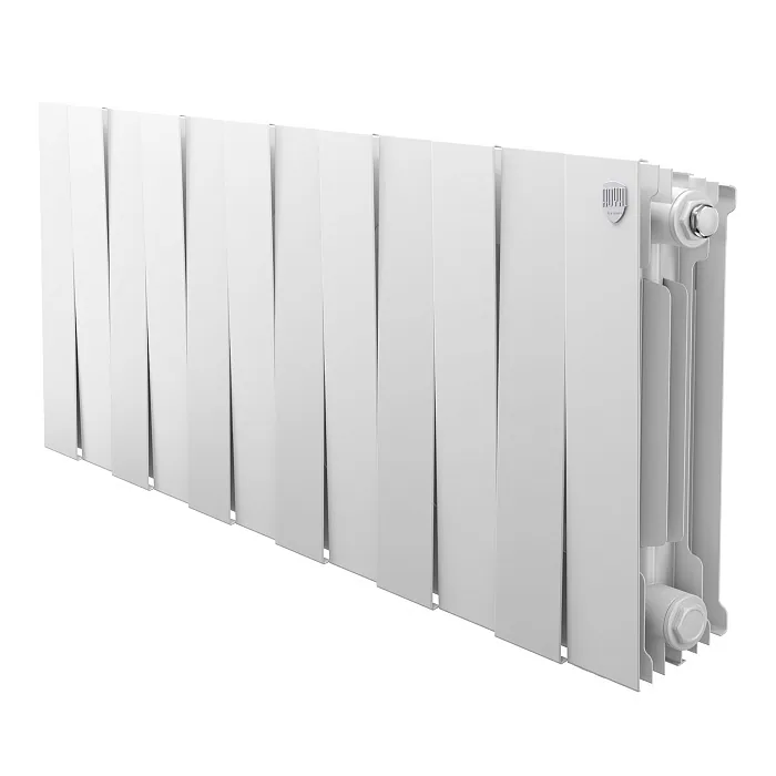 Радиатор биметалл. Royal Thermo PianoForte 300 (цвет Белый) Bianco Traffico 12 секц.