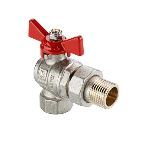 Кран шар. угловой с полусгоном 3/4" вн.-нар. "VALTEC" BASE-ГОСТ (1/8/64)