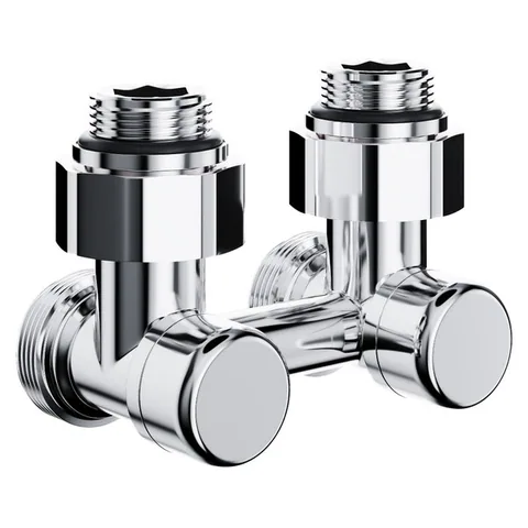 Узел нижнего подключения Royal Thermo УГЛОВОЙ Design ХРОМ 1/2"х3/4" EK RANDU11234CH