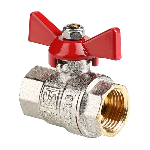 Кран шар. вн-вн 3/4" (с бабочкой) "VALTEC" BASE-ГОСТ